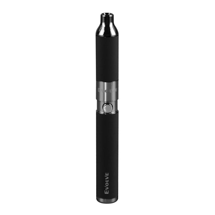 Evolve black wax pen on white background