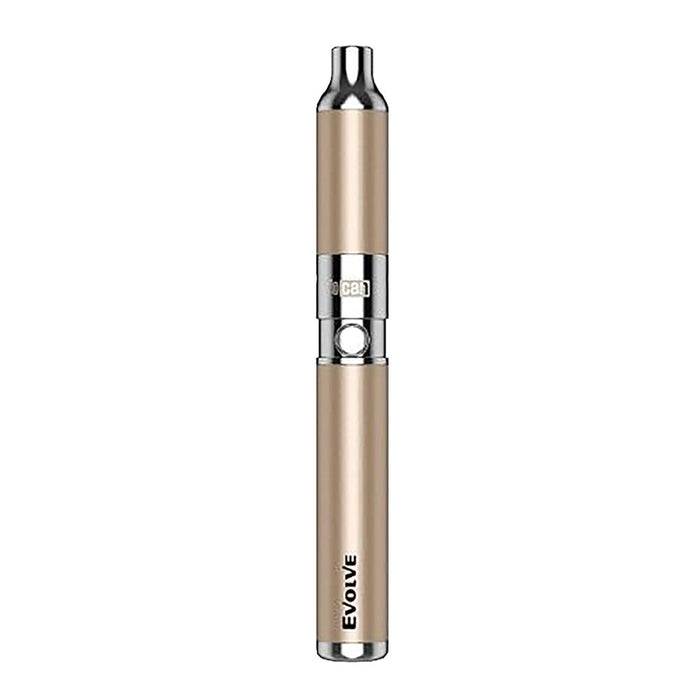 Evolve champagne wax pen on white background
