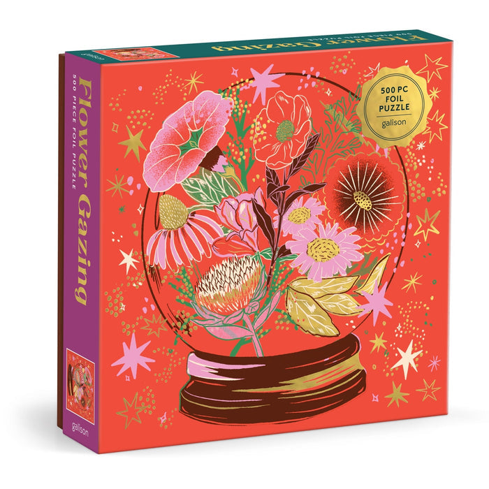 Flower Gazing 500 Piece Foil Puzzle Jigsaw Puzzle Florencia Fuertes