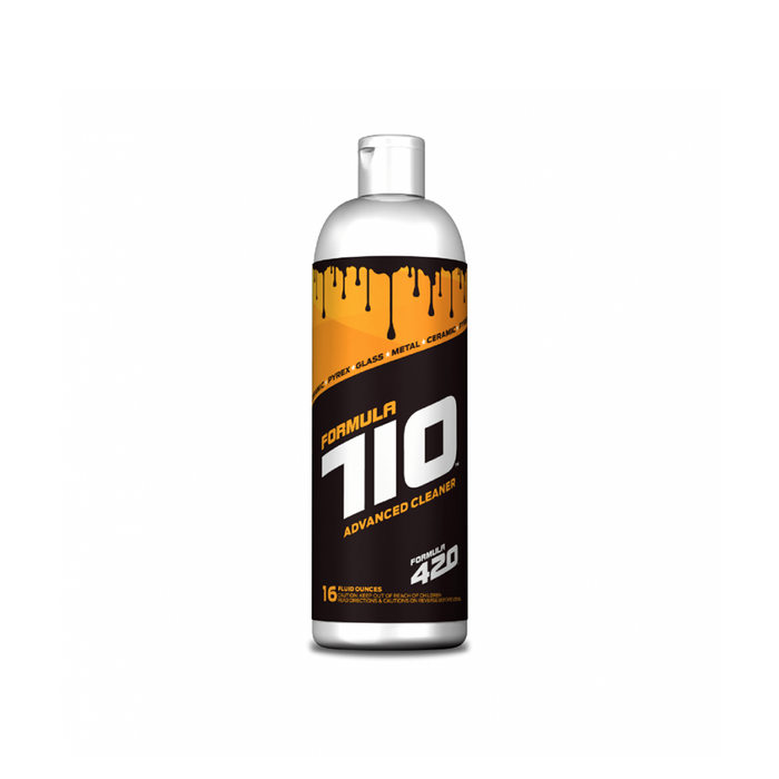 Bottle of Formula 710 Advanced Glass 16oz Cleaner on a white background