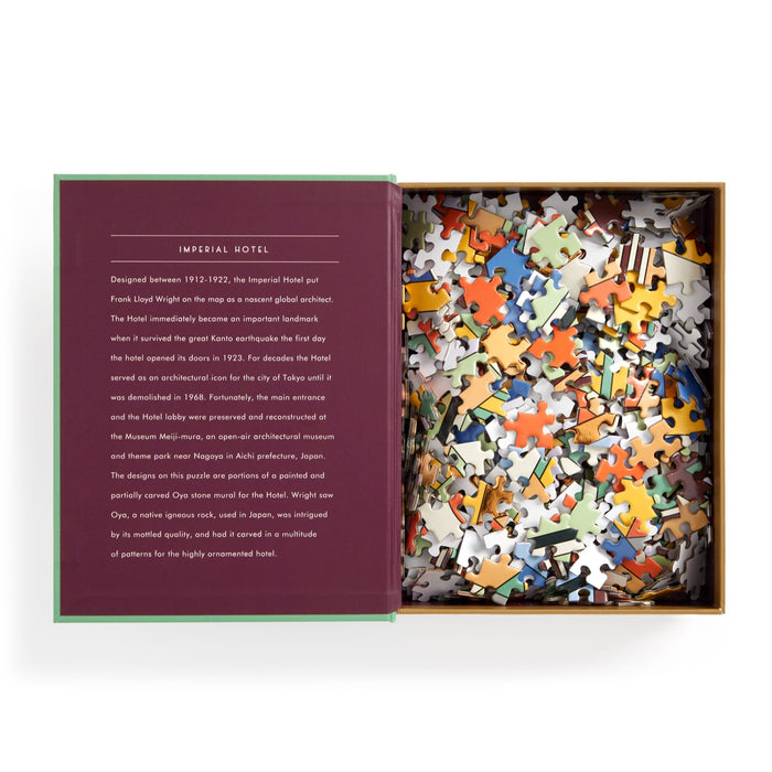 Frank Lloyd Wright Imperial Hotel 500 Piece Book Puzzle 500 Piece Puzzles Frank Lloyd Wright Foundation