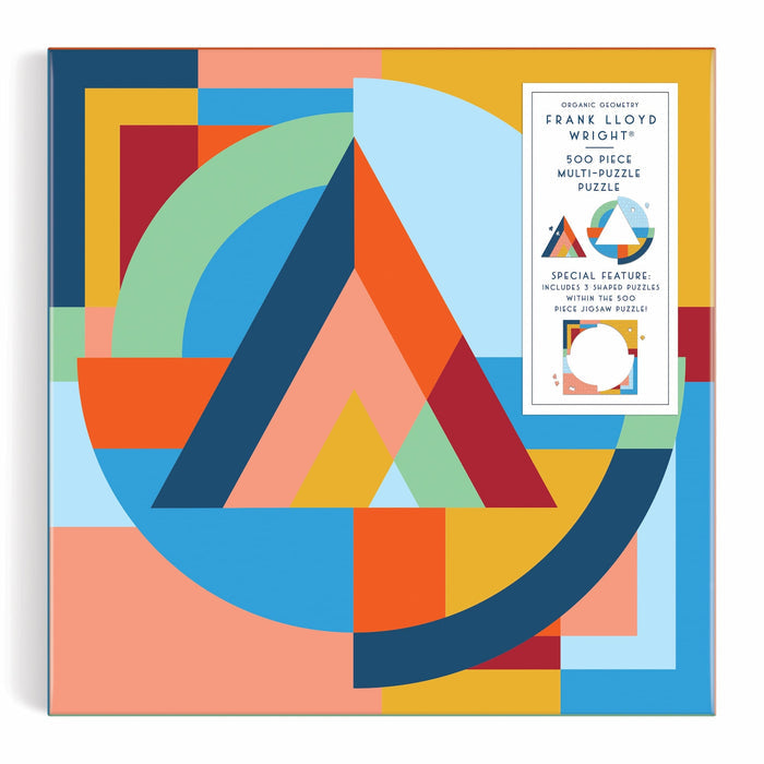 Frank Lloyd Wright Organic Geometry 500 Piece Multi-Puzzle Puzzle Frank Lloyd Wright