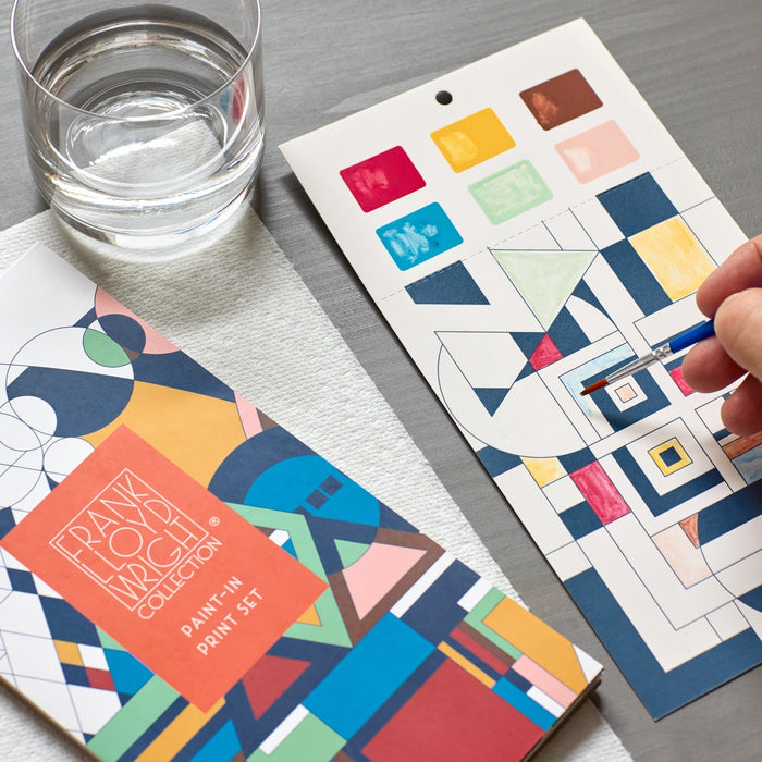 Frank Lloyd Wright Paint-In Print Set Coloring & Activity Books Frank Lloyd Wright