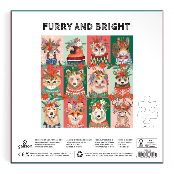 Furry And Bright 500 Piece Puzzle Jigsaw Puzzle Mia Charro