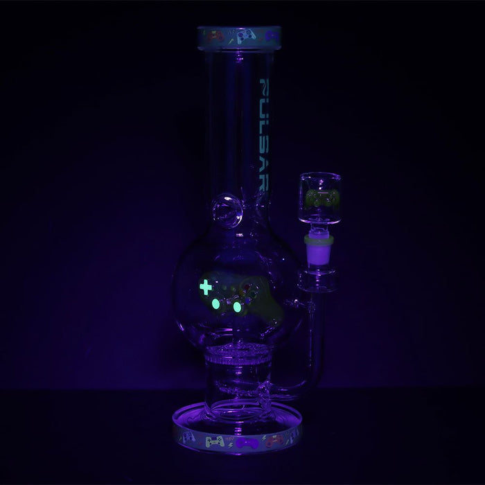 Game Time Bubble Base Glass Bong - 12.5"