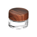 Glass Wooden Stash Jar WorldofBongs
