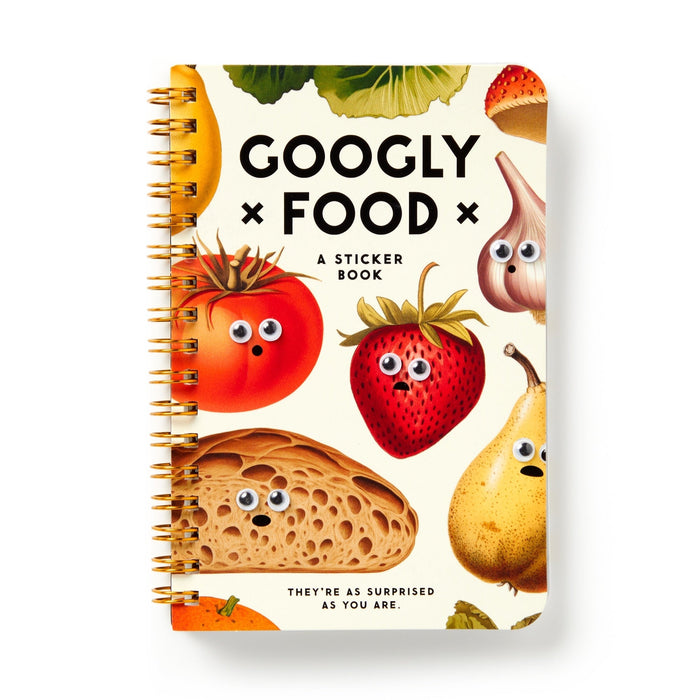 Googly Food Sticker Book Stickers Brass Monkey Goods