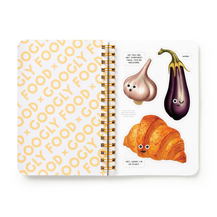 Googly Food Sticker Book Stickers Brass Monkey Goods