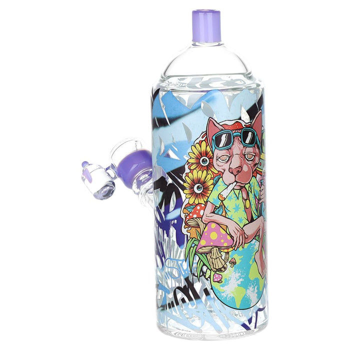 Graffiti Series Spray Paint Glass Bong & Pipe Set