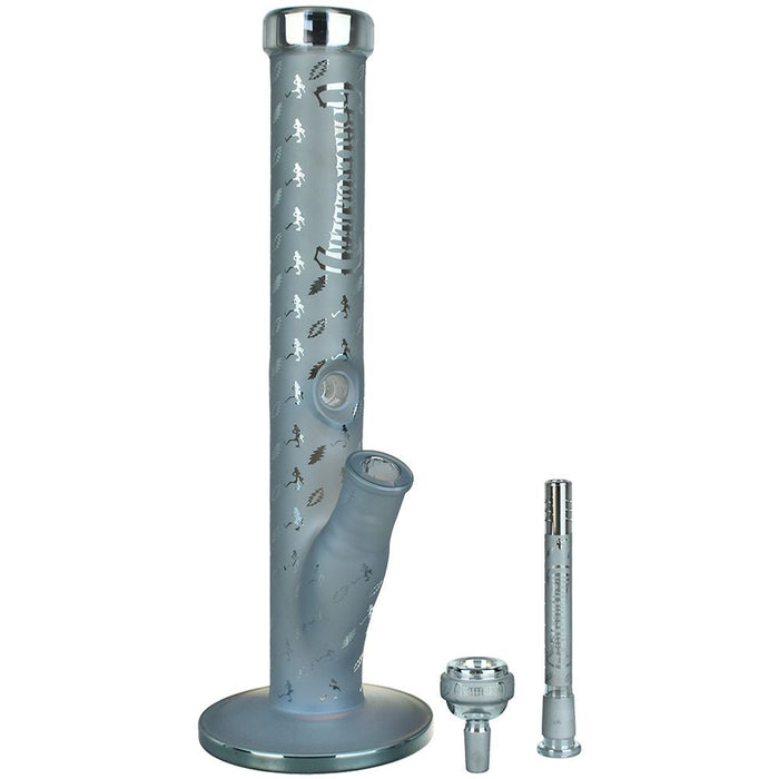 Grateful Dead Bolts And Skellies Straight Tube Bong - 15.5"