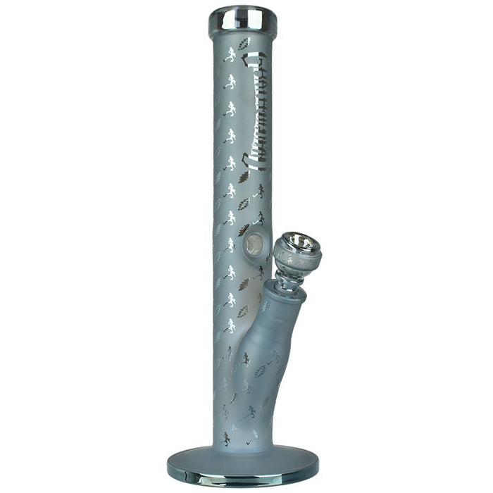 Grateful Dead Bolts And Skellies Straight Tube Bong - 15.5"