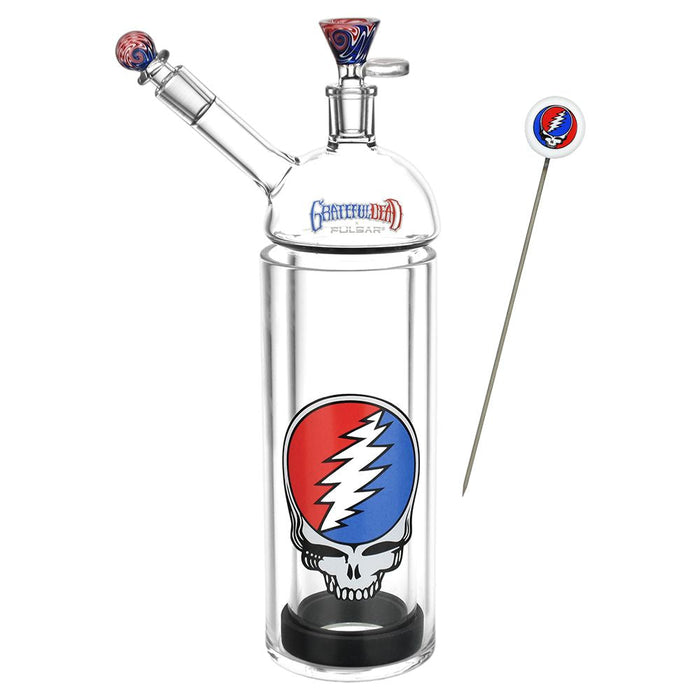Grateful Dead x Pulsar Glass Gravity Water-pipe - 12.25"