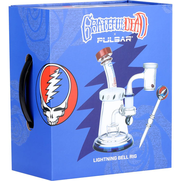 Grateful Dead x Pulsar Lightning Bell Dab Rig Set - 7.5"