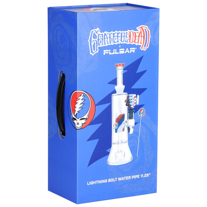 Grateful Dead x Pulsar Lightning Bolt Bong - 11.25"