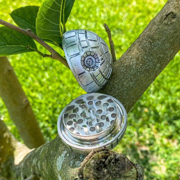 Grey Sphere Grinder worldofbongs