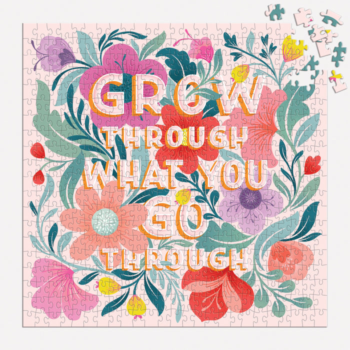 Grow Through What You Go Through 500 Piece Puzzle Galison