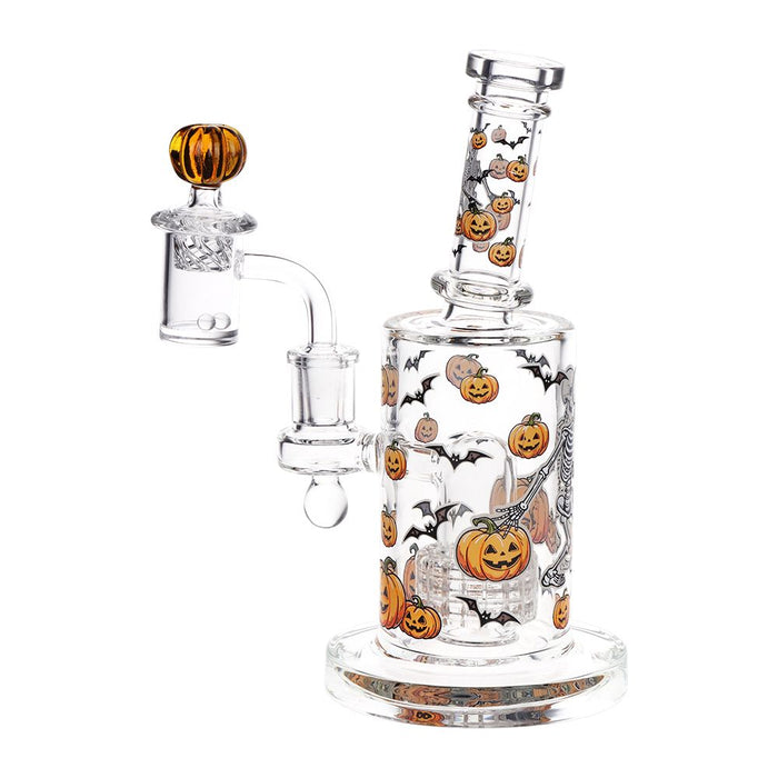 Halloween Ball Glass Dab Rig Complete Set