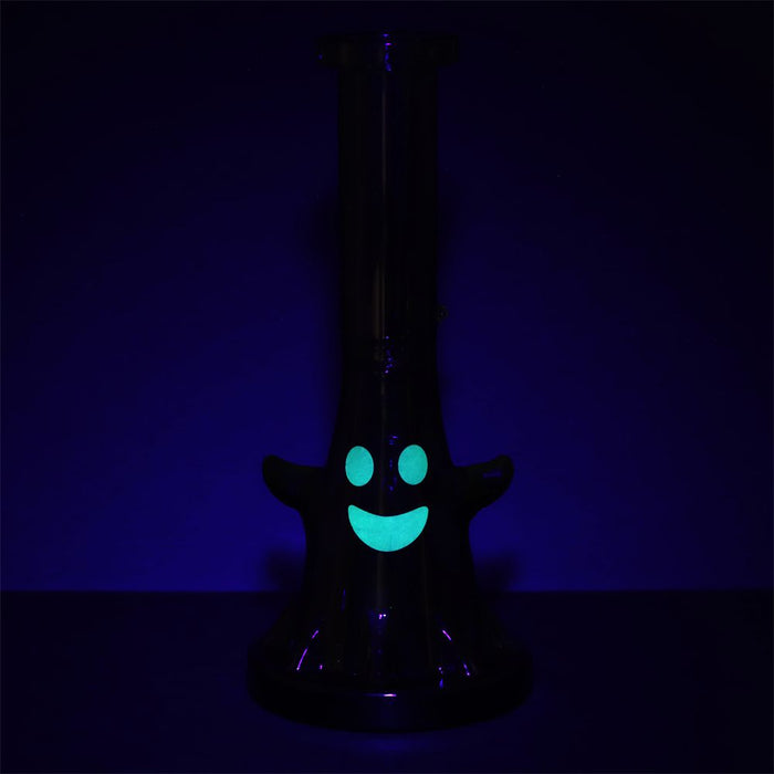 Happy Ghost Glass Dark Water Pipe