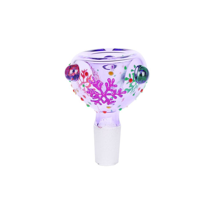 Hearts & Clouds Glass Beaker Bong - Light Pink