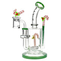 Holidaze Series Glass Dab Rig Set - 8.25"
