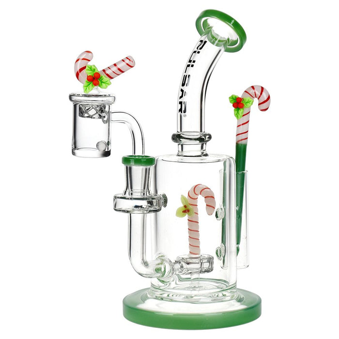 Holidaze Series Glass Dab Rig Set - 8.25"