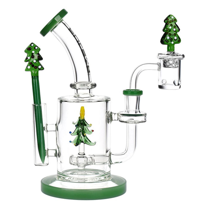 Holidaze Series Glass Dab Rig Set - 8.25"