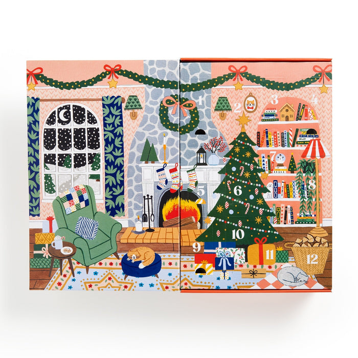 Home for the Holidays 500 Piece Advent Puzzle Calendar Jigsaw Puzzle Holly Maguire
