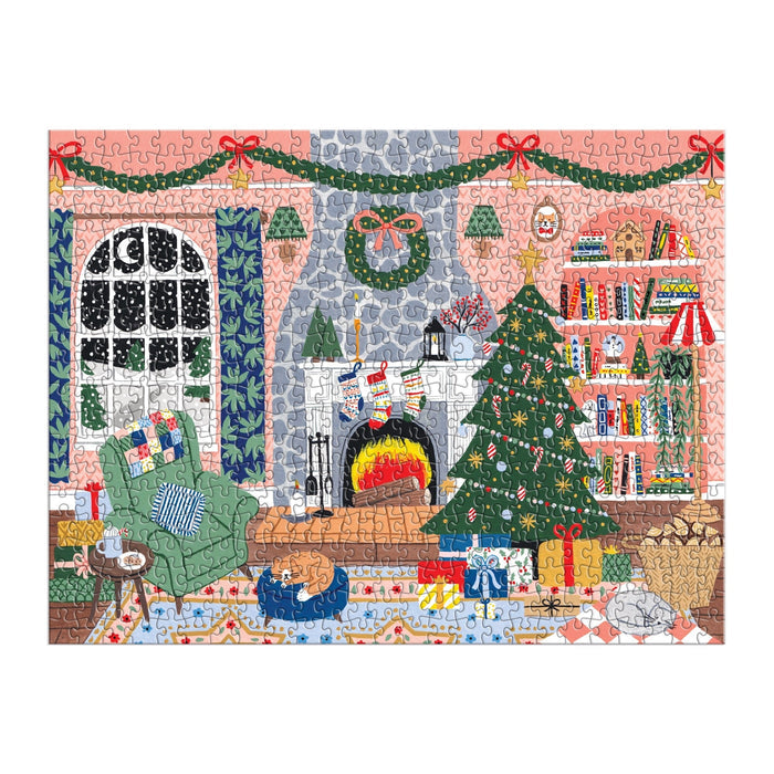 Home for the Holidays 500 Piece Advent Puzzle Calendar Jigsaw Puzzle Holly Maguire