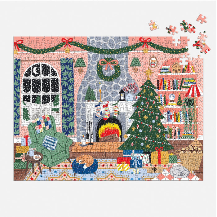 Home for the Holidays 500 Piece Advent Puzzle Calendar Jigsaw Puzzle Holly Maguire