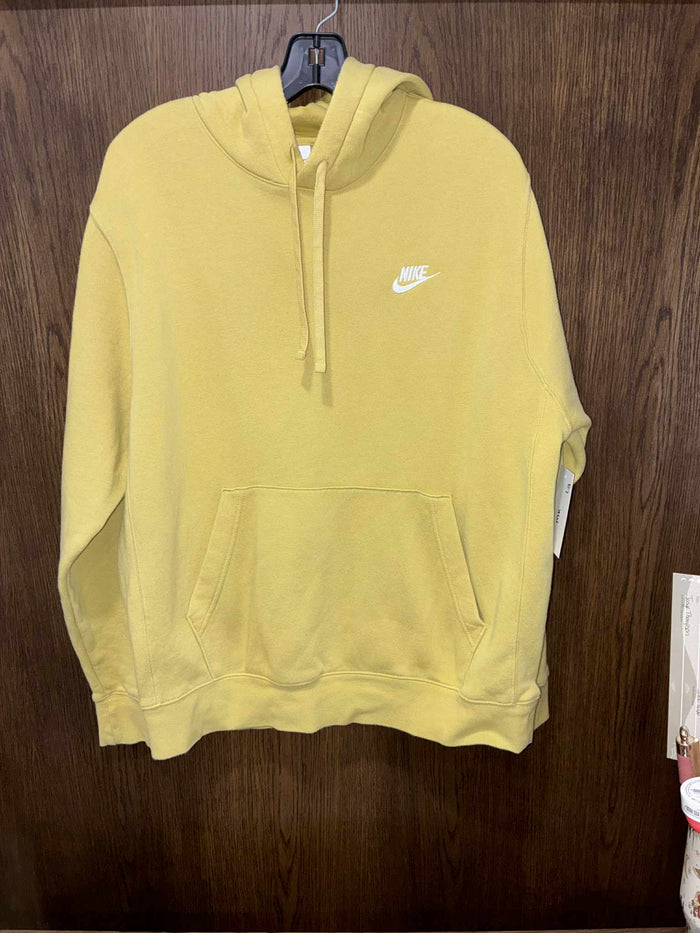 Nike Hooded Sweatshirt, Yellow ~ Size Large