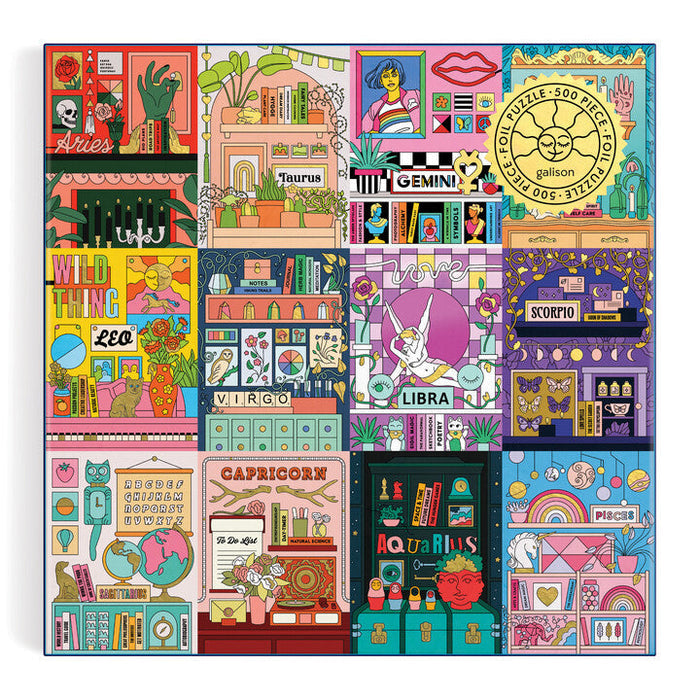 House of Astrology 500 Piece Foil Puzzle Puzzles Michelle Berlin