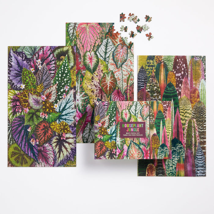 Houseplant Jungle Multi Puzzle Set Puzzles Troy Litten