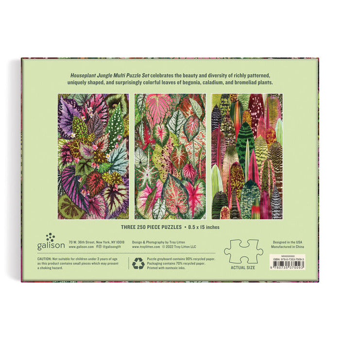Houseplant Jungle Multi Puzzle Set Puzzles Troy Litten