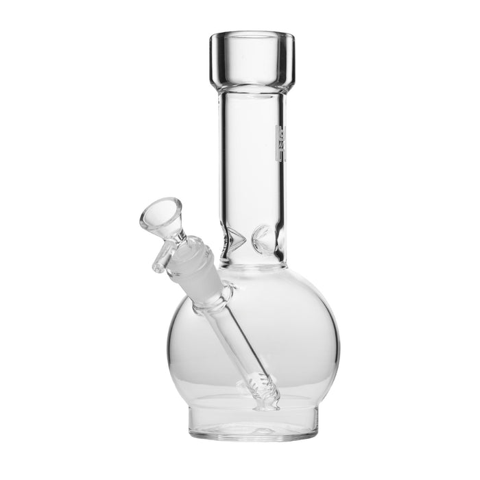 Clear ball style medium glass bong with bowl