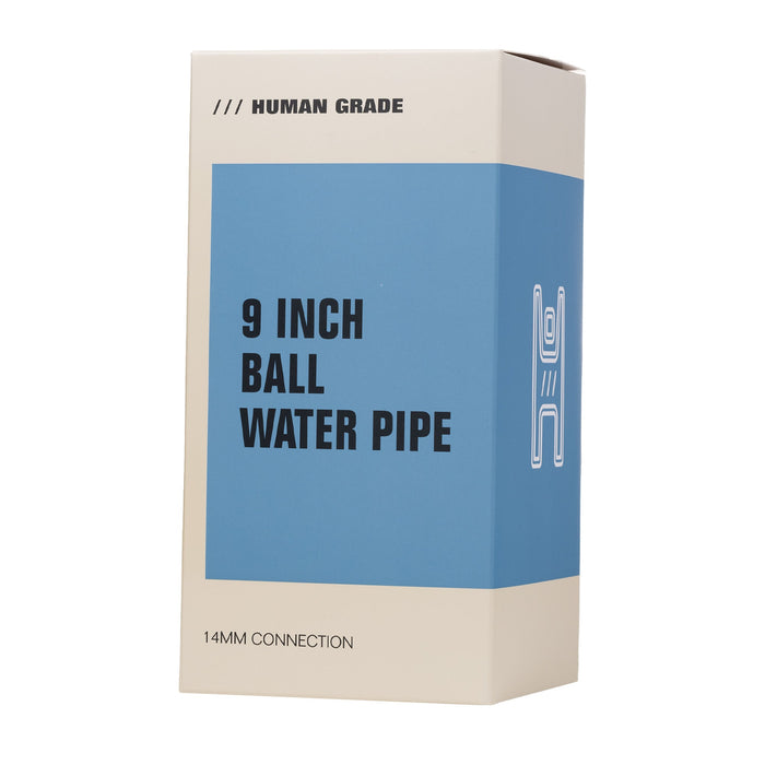 Human Grade 9" Ball Glass Water Pipe