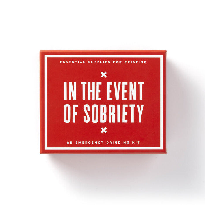In The Event Of Sobriety Emergency Drinking Kit Brass Monkey