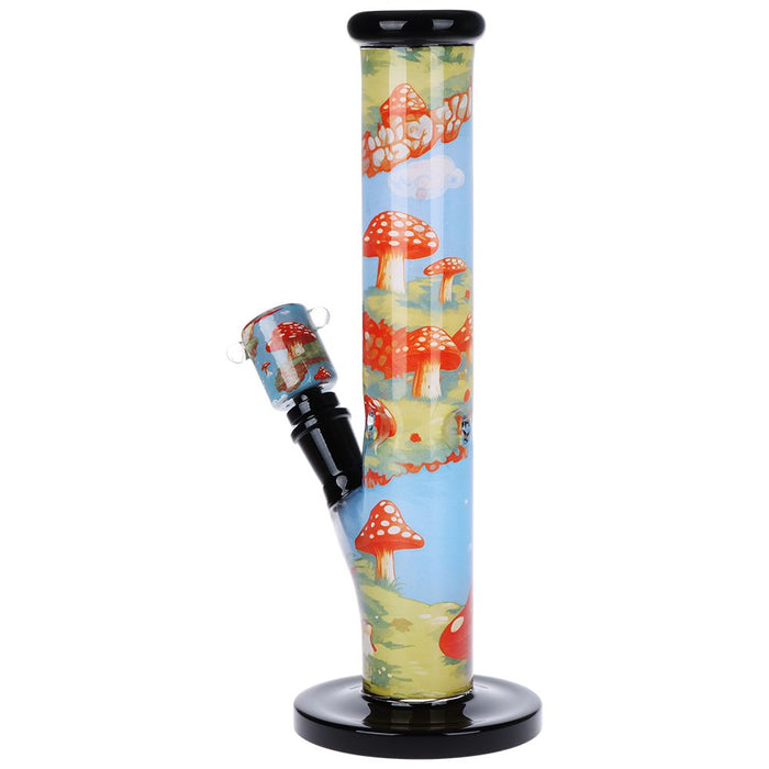 Bong with mushroom design on a white background