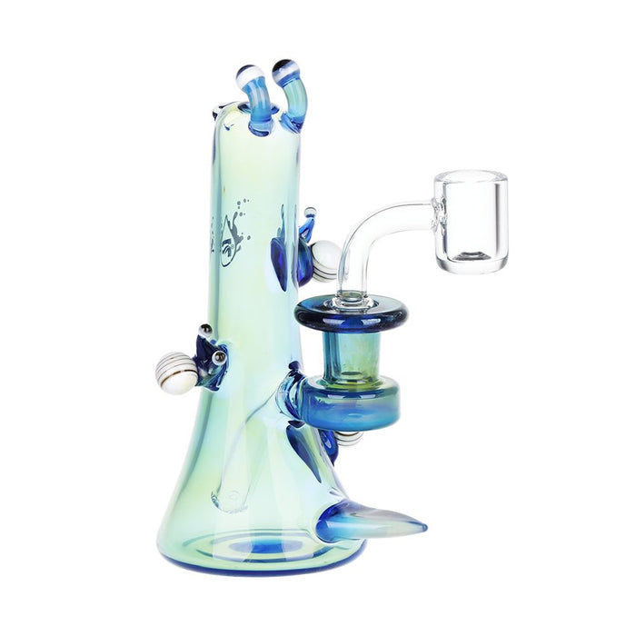 Iridescent Snail Smoochies Glass Dab Rig
