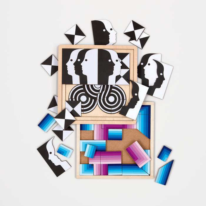 Jonathan Adler Atlas Layered Wood Jigsaw Puzzle Wooden Puzzle Sets Jonathan Adler Collection
