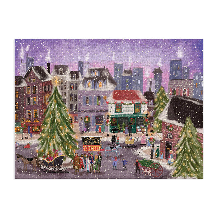 Joy Laforme Christmas Square 1000 Piece Puzzle in Square Box Galison