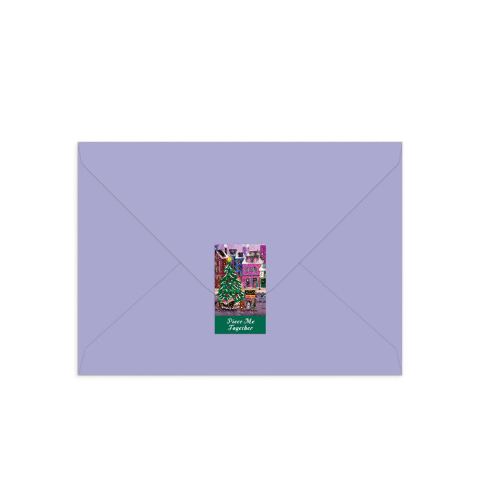 Joy Laforme Christmas Square Greeting Card Puzzle Jigsaw Puzzle Joy Laforme