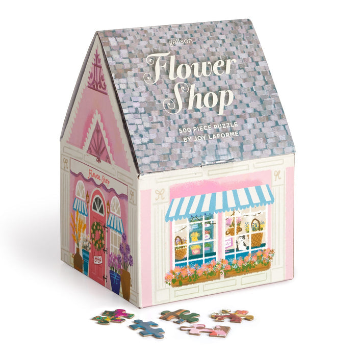 Joy Laforme Flower Shop 500 Piece House Puzzle 500 Piece Puzzles Joy Laforme