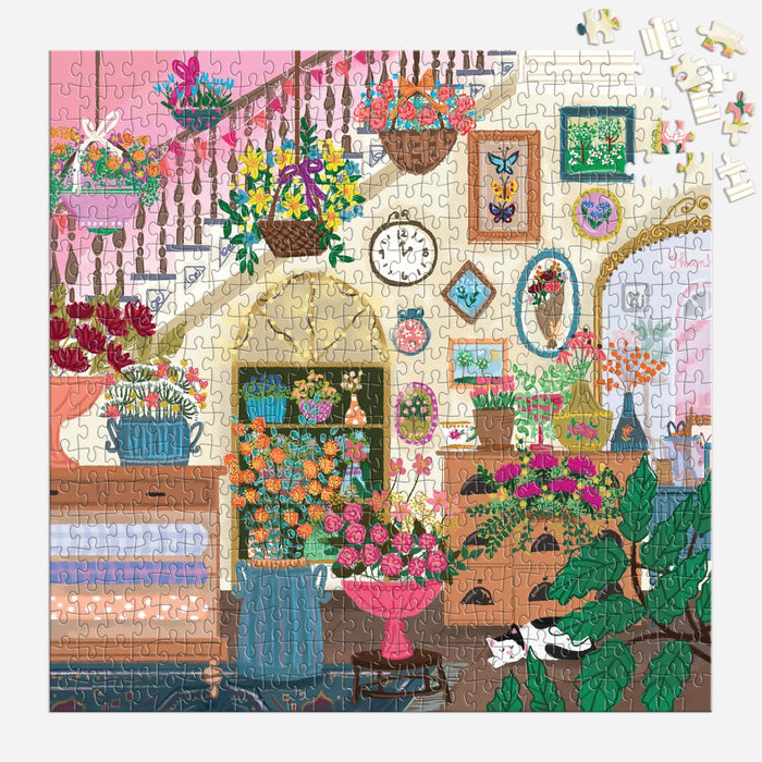 Joy Laforme Flower Shop 500 Piece House Puzzle 500 Piece Puzzles Joy Laforme