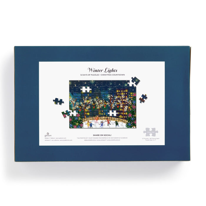 Joy Laforme Winter Lights 12 Days of Puzzles Holiday Countdown Advent Calendars Joy Laforme
