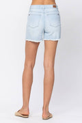 Judy Blue NWT HI-WAIST BLEACH LIGHT CUT OFF SHORTS XL