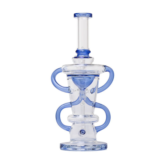 Large Straight Recycler Dab Rig - Complete Set