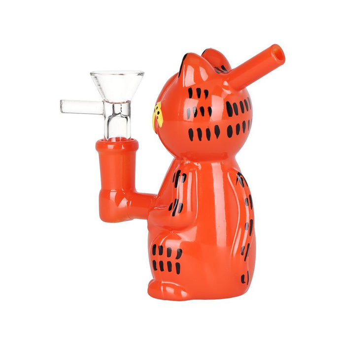 Lasagna Lovin Cat Glass Mini Bong