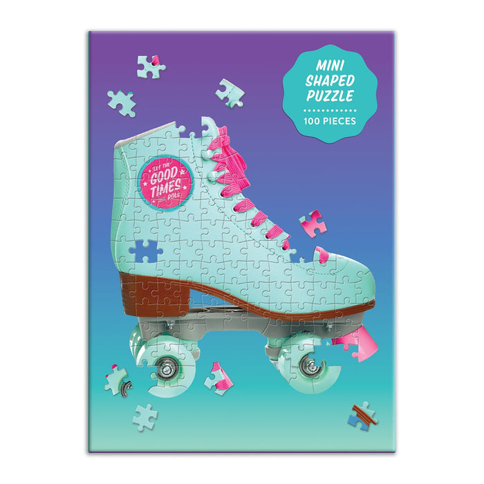 Let The Good Times Roll Roller Skate 100 Piece Mini Shaped Puzzle Mini-Shaped Puzzles Galison