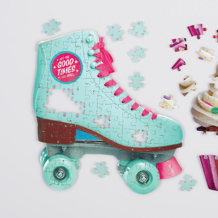 Let The Good Times Roll Roller Skate 100 Piece Mini Shaped Puzzle Mini-Shaped Puzzles Galison