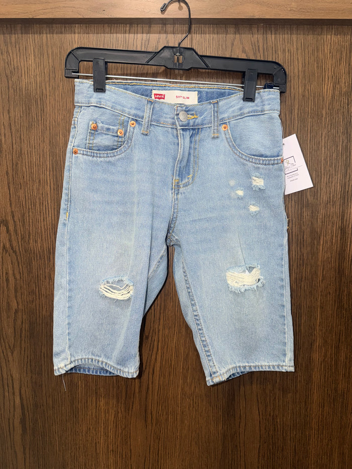 Levi’s Boy’s 511 Slim Jean Shorts Adjustable Waist Size 10